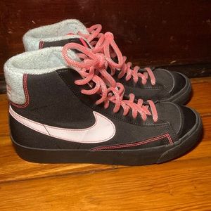 Nike blazer baby blue pink and black